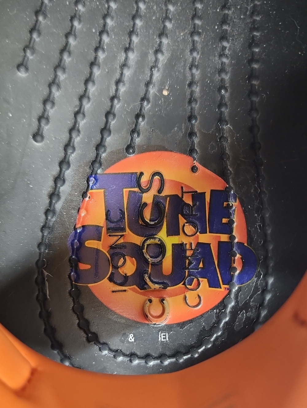 Space Jam RARE Tune Squad Black Clog Shoes with Orange Accent Size M 11 - Picture 5 of 10